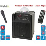 Ibiza Sound KUBE60-BK ΕΝΕΡΓΟ ΦΟΡΗΤΟ ΗΧΕΙΟ RGB LED ASTRO Light Effect KARAOKE