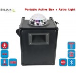 Ibiza Sound KUBE60-BK ΕΝΕΡΓΟ ΦΟΡΗΤΟ ΗΧΕΙΟ RGB LED ASTRO Light Effect KARAOKE
