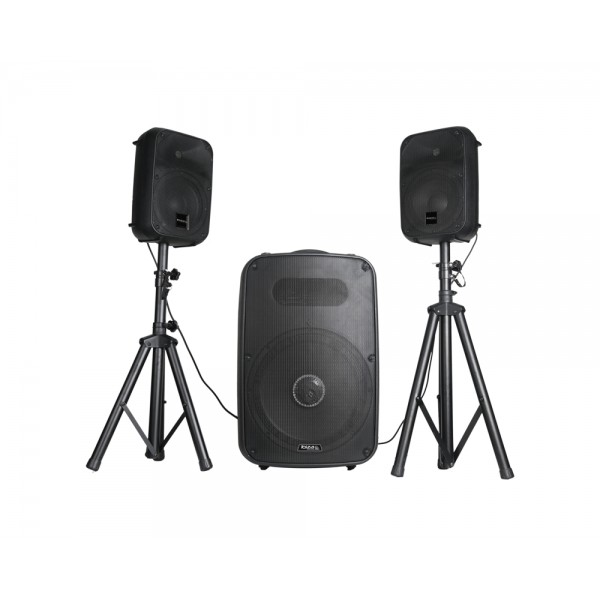 Ibiza Sound CUBE158 Ενεργό σύστημα ηχείων 2.1-15ʺ/38CM + 2 X 8ʺ.USB/SD/BT.600W