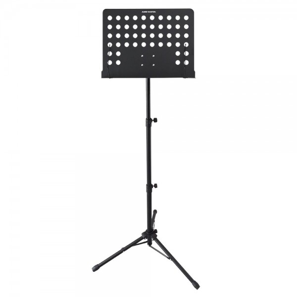 BS10 MUSIC STAND Οικονομικό μεταλλικό αναλόγιο βαρέως τύπου με διάτρητη πλάτη και βάση με τρία πόδια