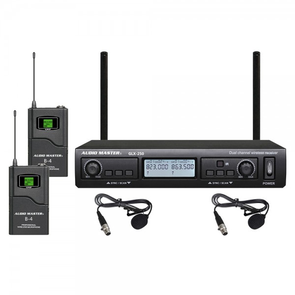 AUDIO MASTER GLX250-BB ασύρματο σύστημα μικροφώνου