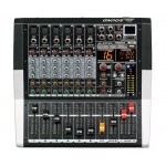 TE600 Αυτοενισχυόμενος μικροφωνικός μίκτης 6 καναλιών 2 x 250 Watt