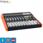 Ibiza Sound MX802 Μίκτης 8 καναλιών με USB και BLUETOOTH 