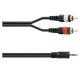 Καλώδιο Mini Jack 3,5mm Αρσενικό stereo σε 2 RCA Αρσενικά μήκος 1,5Μ