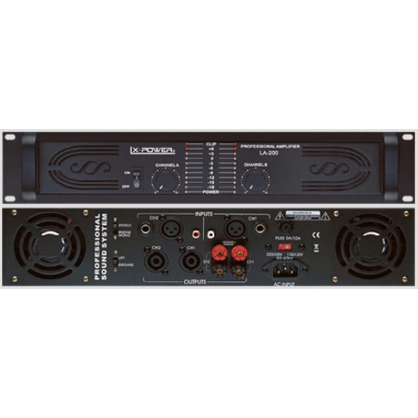 AUDIO MASTER LA-75 τελικός ενισχυτής 2x120W RMS