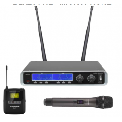 BLX25 / HL MICROPHONE Ασύρματο διπλό μικρόφωνο υψηλής ποιότητας με δέκτη UHF