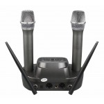 Ασύρματα μικρόφωνα YT-200 σετ με 2 ασύρματα μικρόφωνα, επαναφορτιζόμενες μπαταρίες