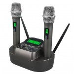 Ασύρματα μικρόφωνα YT-200 σετ με 2 ασύρματα μικρόφωνα, επαναφορτιζόμενες μπαταρίες