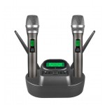 Ασύρματα μικρόφωνα YT-200 σετ με 2 ασύρματα μικρόφωνα, επαναφορτιζόμενες μπαταρίες