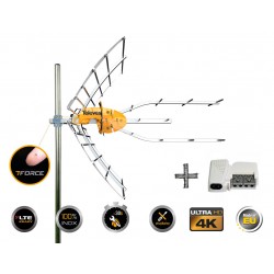 Televes 148905 ELLIPSE T-FORCE LTE HD BOSS + PSU Επίγεια κεραία 38dB