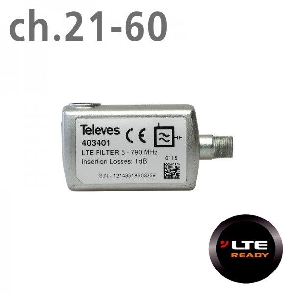 TELEVES ΦΙΛΤΡΟ LTE 4G  403401 (ch.21-60) F