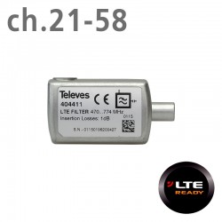 TELEVES 404411 ΦΙΛΤΡΟ LTE 4G (ch.21-58) TV