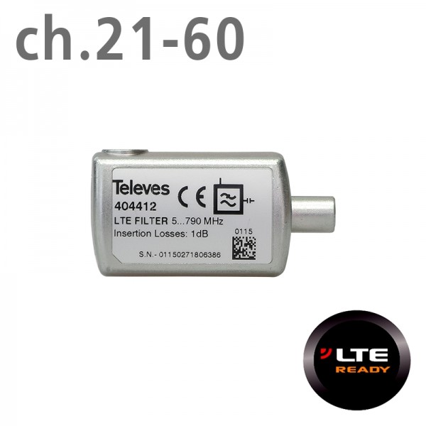 TELEVES 404412 ΦΙΛΤΡΟ LTE 4G (ch.21-60) TV