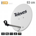 793112 ISD DISH 83cm ALU WHITE