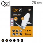 Televes 7902 κάτοπτρο QSD 75cm aluminium πορτοκαλί