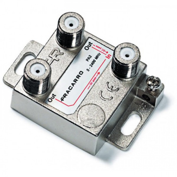 Fracarro PA2 Διακλαδωτήρας TV-SAT 2 εξόδων UBB (5-2400 MHz)