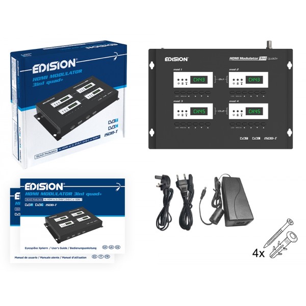 EDISION HDMI MODULATOR 3in1 QUAD+