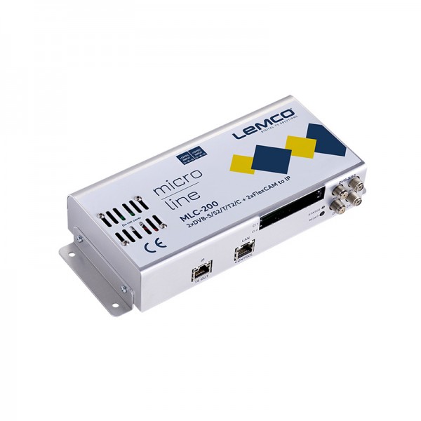 LEMCO MLC-200 2 x DVB-S/S2/T/T2/C + 2 x FlexCAM σε IP streaming