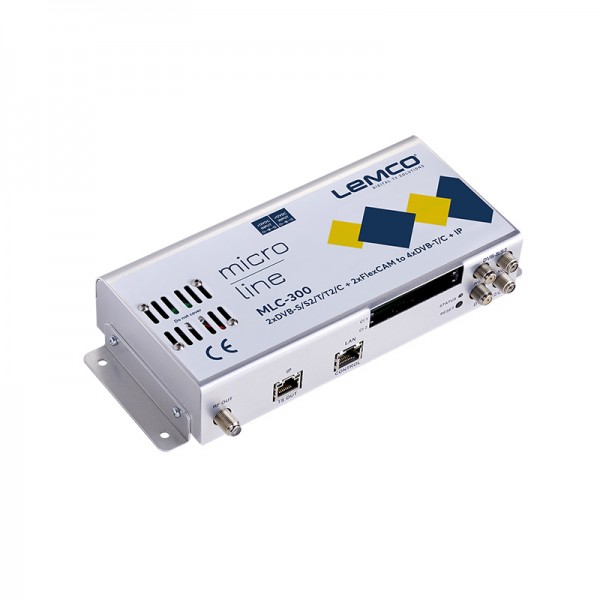 LEMCO MLC-300 2 x DVB-S/S2/T/T2/C + 2 x FlexCAM σε 4 x DVB-T/C + IP streaming