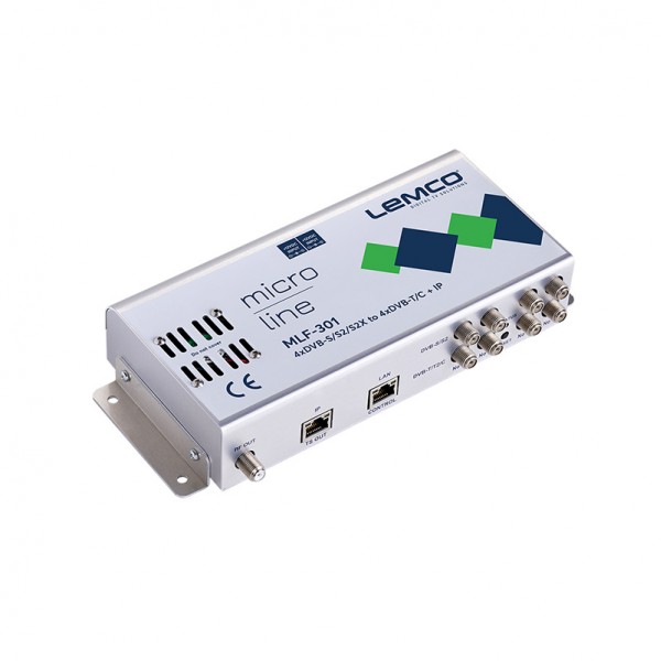 LEMCO MLF-301 4 x DVB-S/S2/S2X σε 4 x DVB-T/C + IP streaming