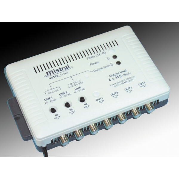 Mistral 4Χ115 5G Μεγάλος ενισχυτής στα 40 dB
