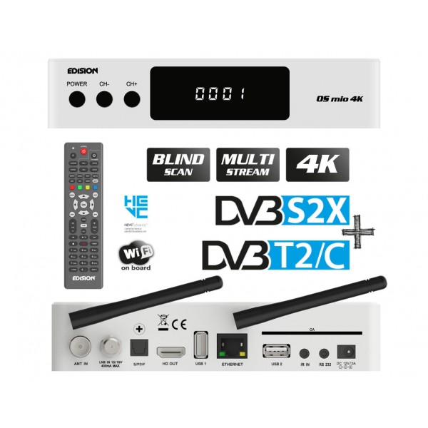EDISION OS MIO 4K S2X + T2/C White