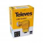 TELEVES 747701 LNB Quattro για σύνδεση με πολυδιακόπτη, χρώματος πορτοκαλί
