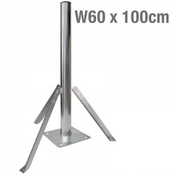 EDISION Βάση δαπέδου με 3 αντιρίδες Φ60 x 100cm