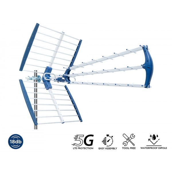 Edision Κεραία TALOS 18db 5G 21-48