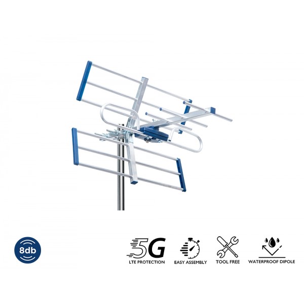 Edision Κεραία YAGI 8db 5G 21-48