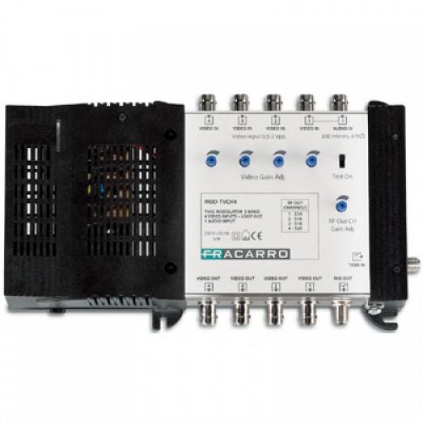 Fracarro MOD-TVCH4  Διαμορφωτής 4 κανάλια Video