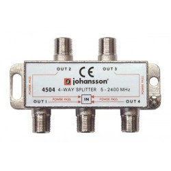 Johansson 4504 διακλαδωτής 4 εξόδων με DC pass