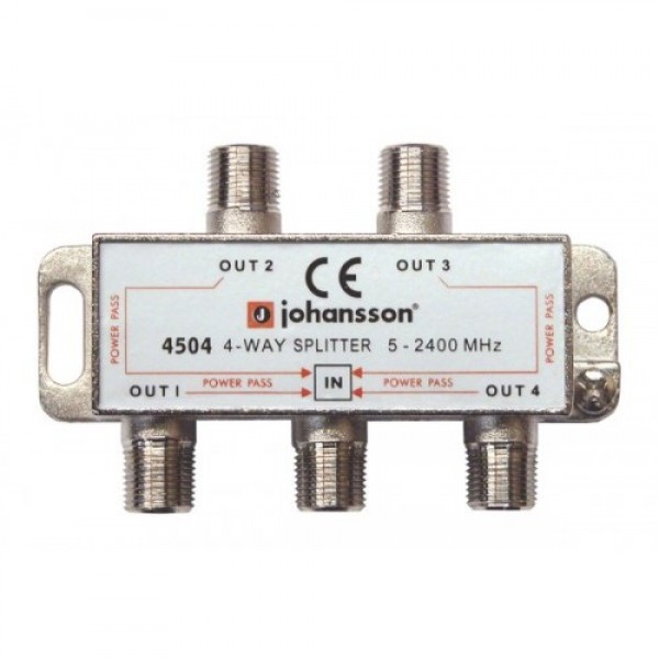 Johansson 4504 διακλαδωτής 4 εξόδων με DC pass