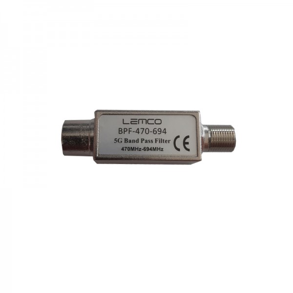 LEMCO φίλτρο LTE/5G Band Pass Filter 470MHz-694MHz (ch.21-48)