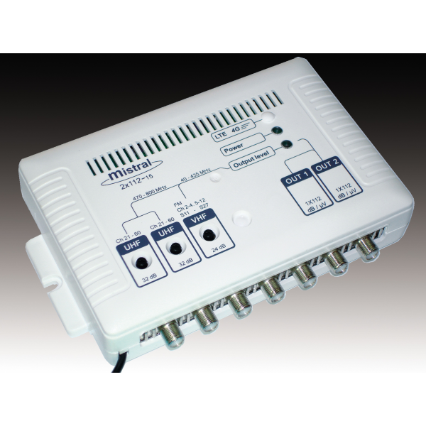 Mistral 2Χ112 5G Ενισχυτής κεντρικής στα 40 dB