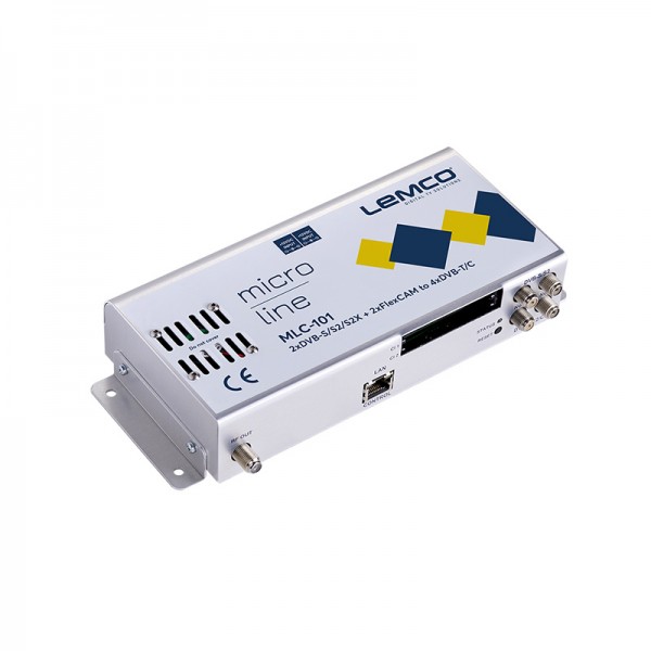 LEMCO MLC-101 2 x DVB-S/S2/S2X + 2 x FlexCAM σε 4 x DVB-T/C