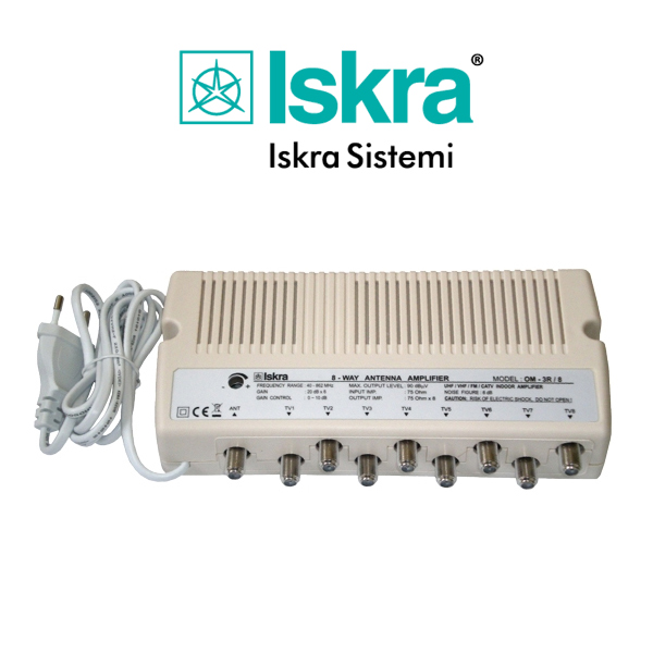OM-3R/8 ISKRA Ενισχυτής 8 Εξόδων ευρείας περιοχής