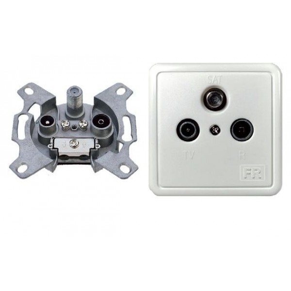 Πρίζα TV SAT διέλευσης Fracarro