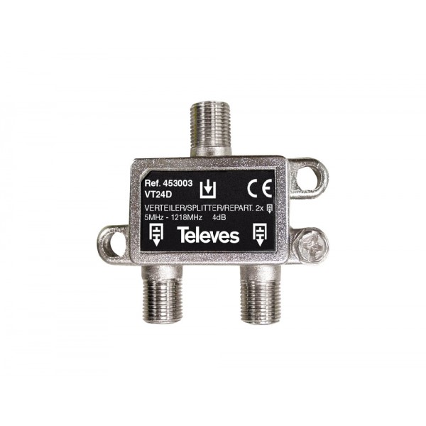 Televes 453003 splitter 2 ways F 5-1218 MHz