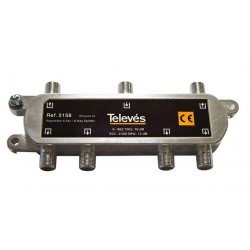 Televes 5158 διακλαδωτής F 6 εξόδων