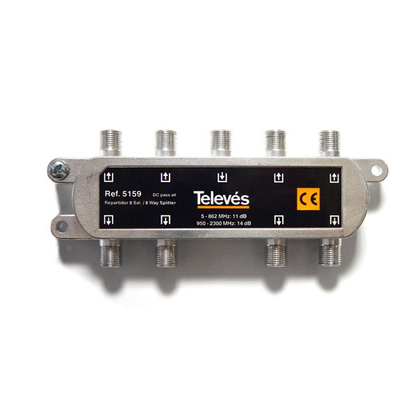 Televes 5159 διακλαδωτής F 8 εξόδων