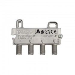 Televes 519503 splitter 3 ways F 5-2400 MHz DC pass