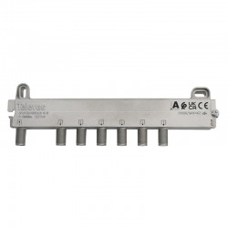 Televes 519506 splitter 6 ways F 5-2400 MHz DC pass