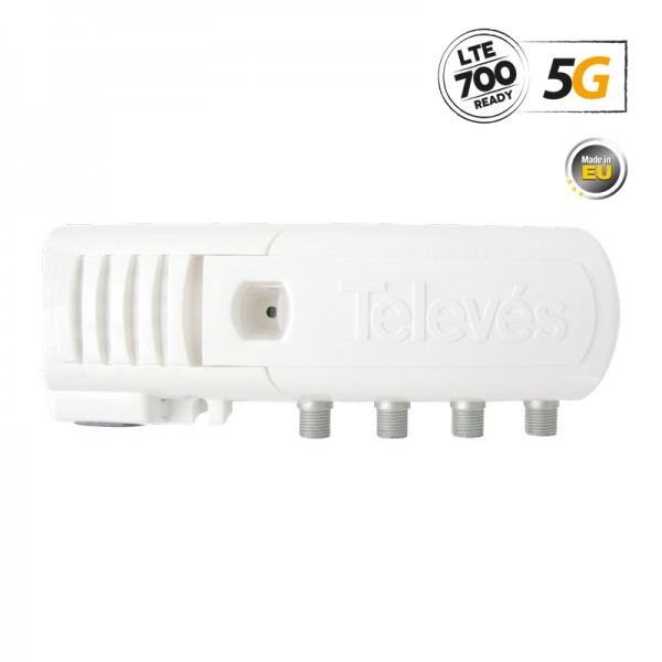 Televes 552220 ΕΝΙΣΧ. ΓΡΑΜΜΗΣ F 5G LTE 20dB 110dBuV V/U 3out (2+TV)