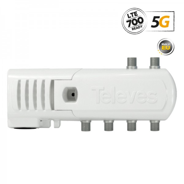Televes 552320 ΕΝΙΣΧ. ΓΡΑΜΜΗΣ F 5G LTE 16dB 102dBuV V/U 5out (4+TV)
