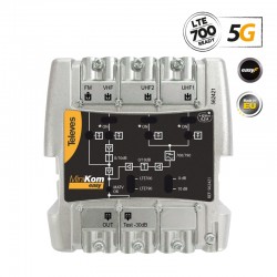 Televes 562421 MiniKom ΕΝΙΣΧ. ΚΕΝΤΡΙΚΟΣ Easy-F 5G LTE 116dBuV FM/V/2xU