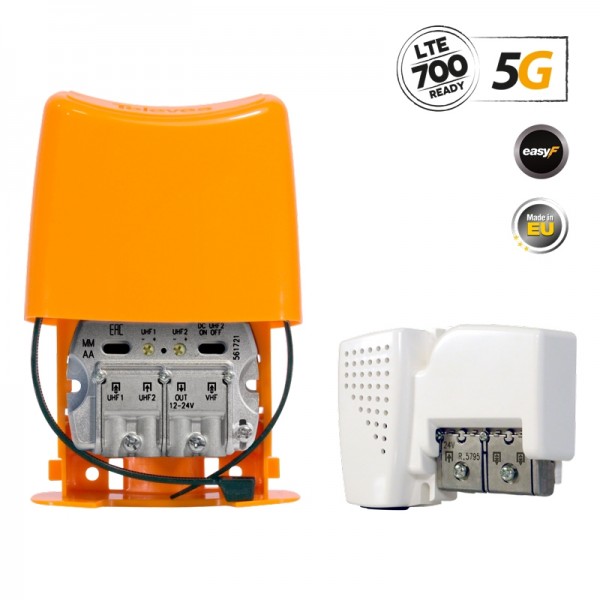 Televes 568010 NanoKom Kit ΕΝΙΣΧΥΤΗΣ ΙΣΤΟΥ 5G LTE + PSU 24V UHF/UHF/VHF