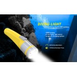 SM-D6 Lite Καταδυτικός Φακός LED φωτεινότητας 2000lm