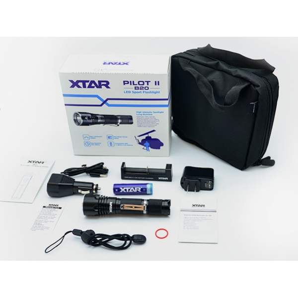 XTAR B20 Φακός led 1100lm Full set