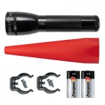 MAGLITE ML25LT-J201G Φακός ML25LT LED μαύρος & KIT ασφαλείας κόκκινο